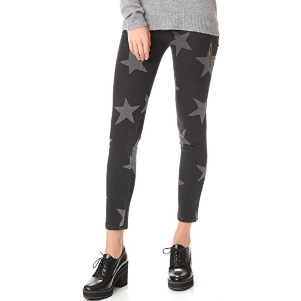 Stella McCartney Vintage Black Star Trousers SZ 26